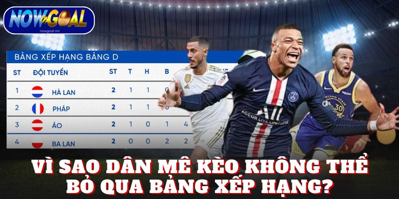 Vì sao dân mê kèo không thể bỏ qua bảng xếp hạng (BXH)?